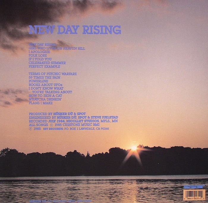 Husker Du - New Day Rising vinyl LP tracklist