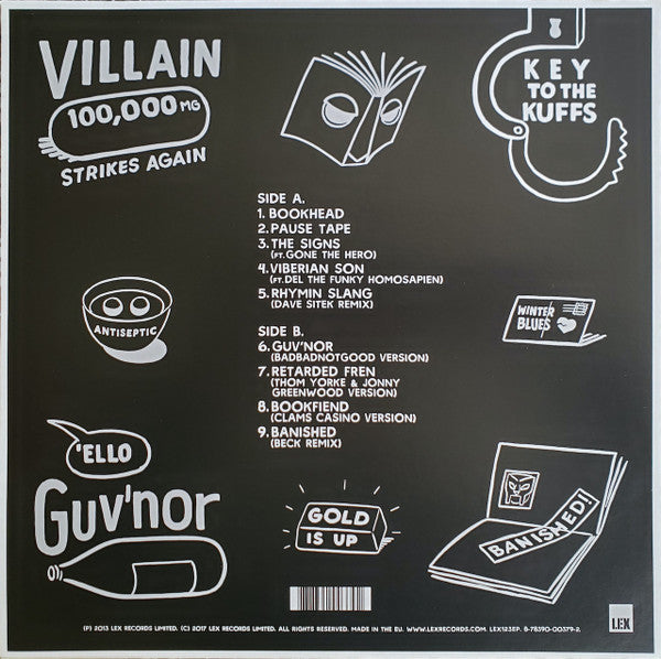 JJ Doom - Bookhead vinyl EP tracklist