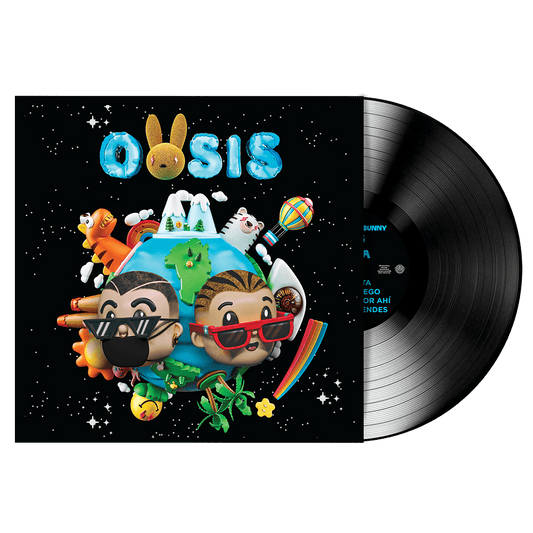 J Balvin and Bad Bunny - Oasis black vinyl LP reissue