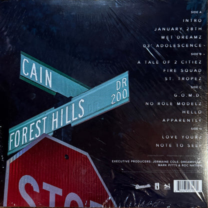 J Cole - 2014 Forest Hills Drive vinyl album tracklist