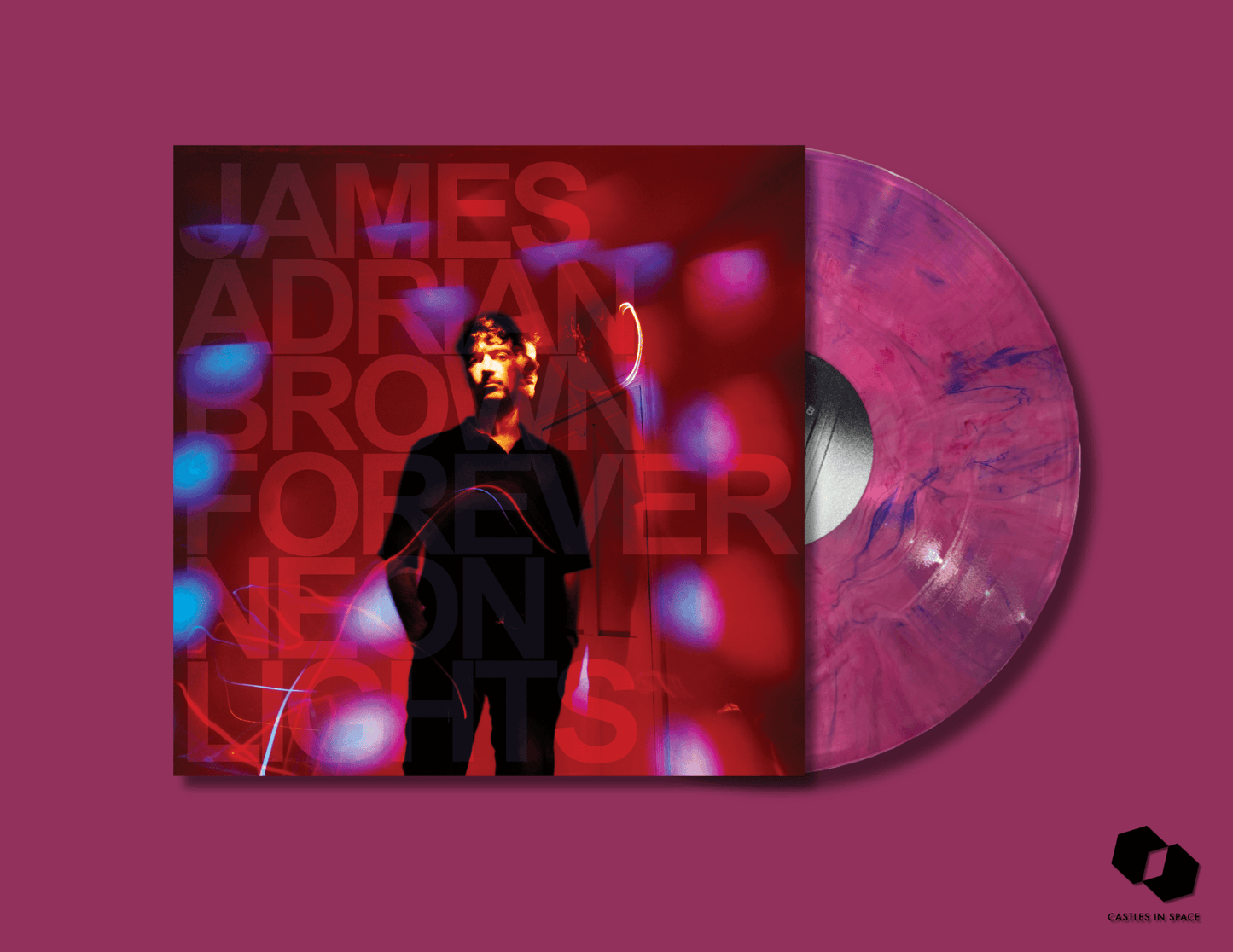 James Adrian Brown - Forever Neon Lights purple vinyl LP