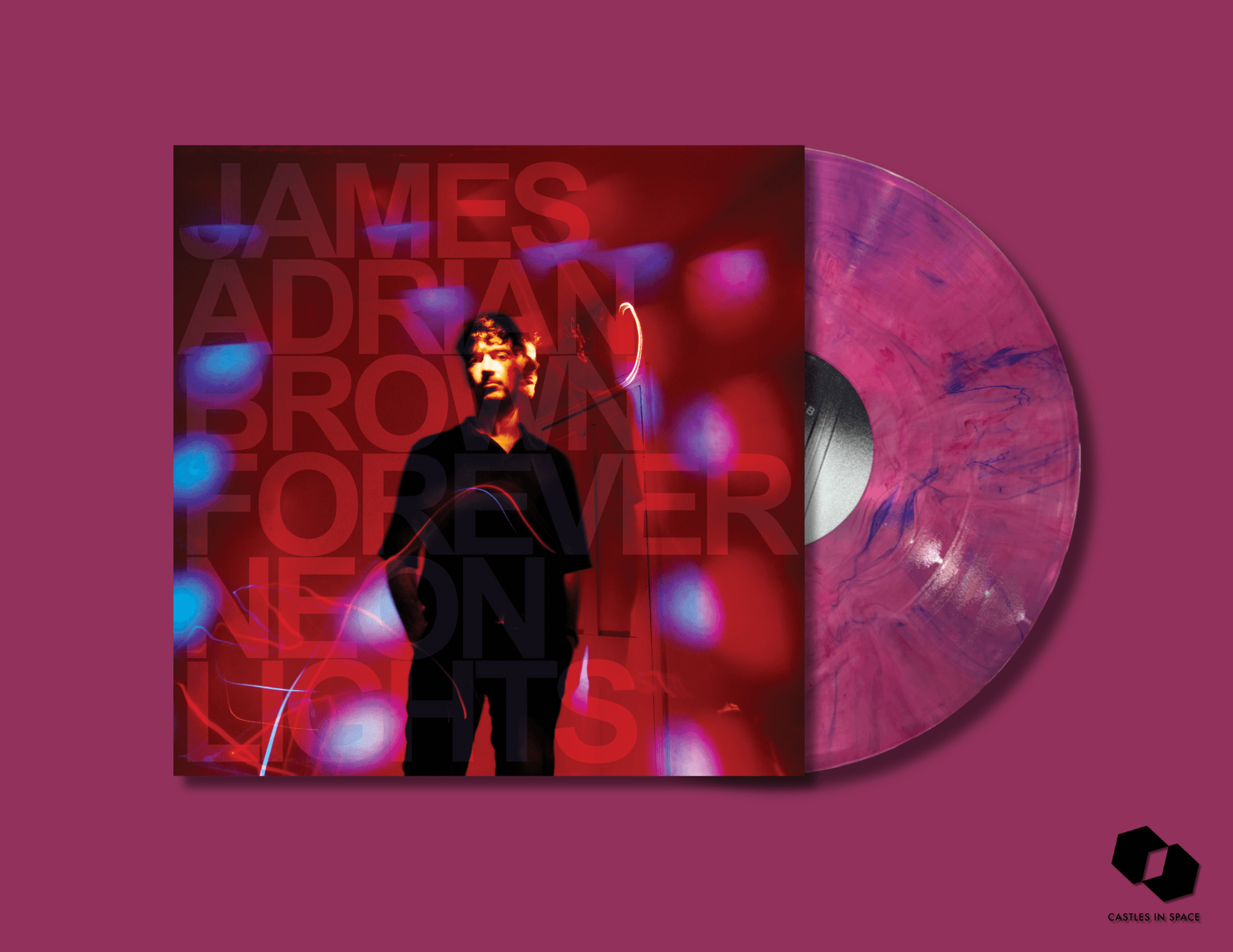 James Adrian Brown - Forever Neon Lights purple vinyl LP
