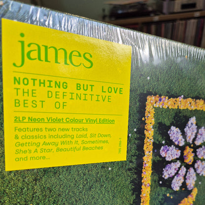 James nothing but love Neon violet double vinyl LP compilation 