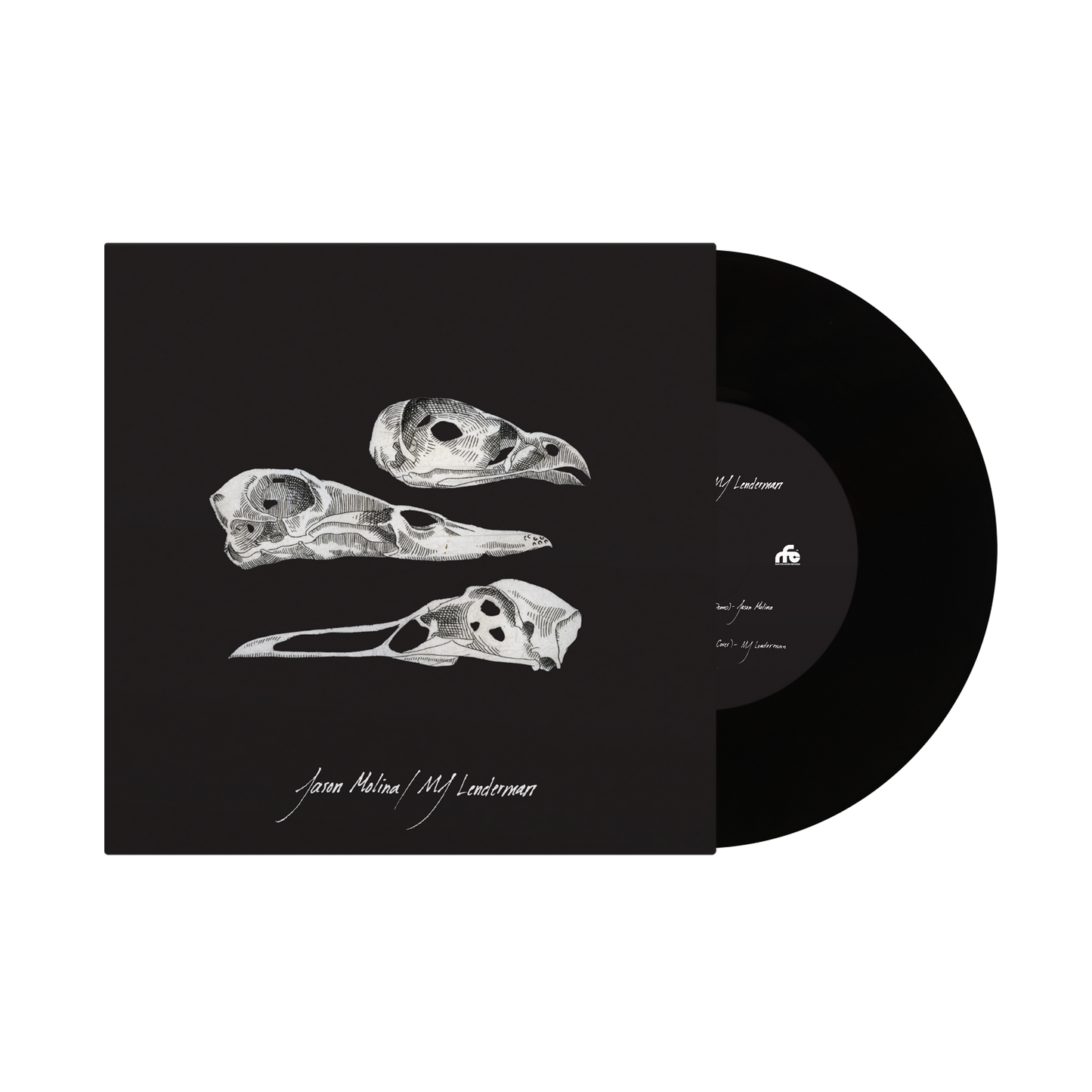 Jason Molina / MJ Lenderman - The Last Three Human Words / Just Be Simple black 7 inch vinyl
