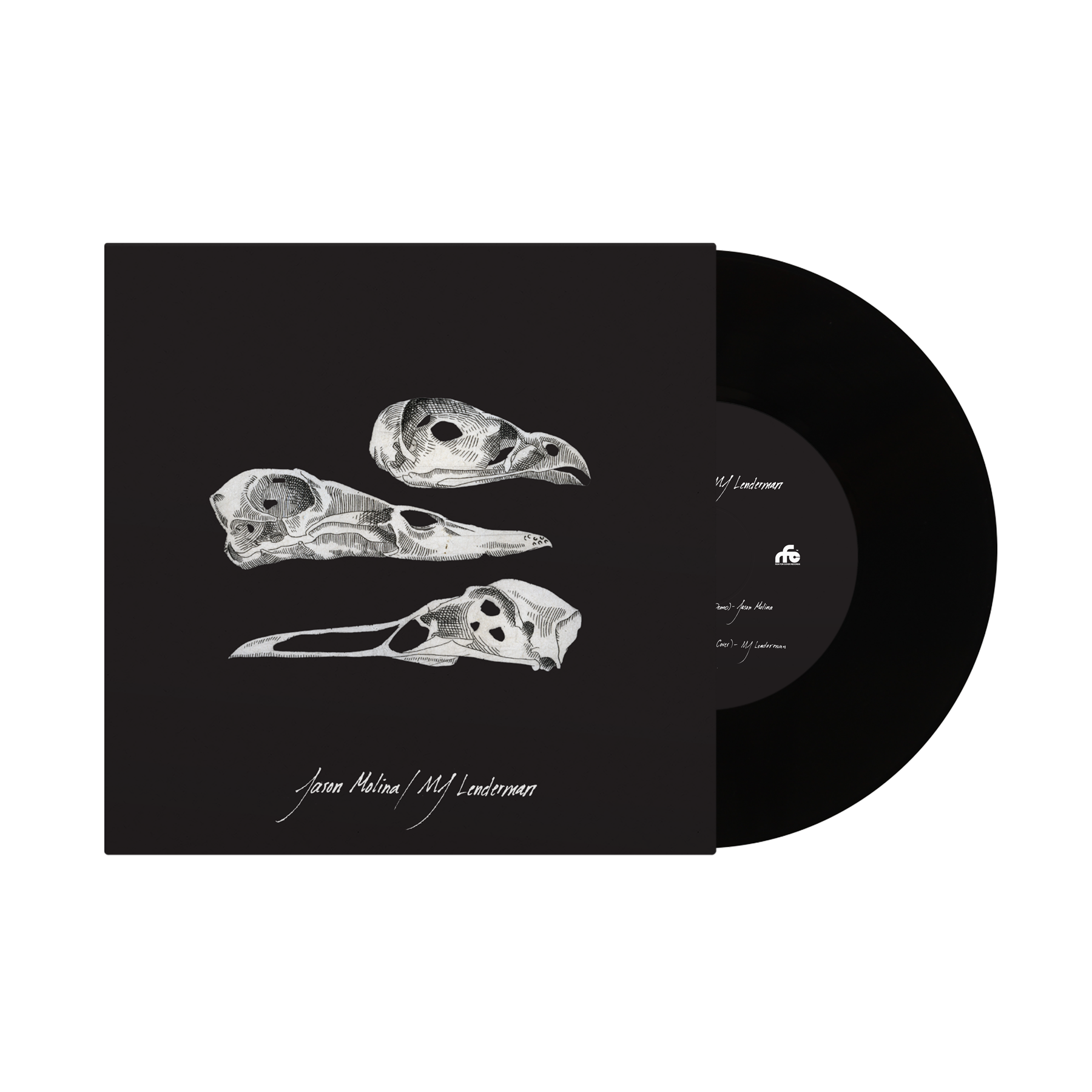 Jason Molina / MJ Lenderman - The Last Three Human Words / Just Be Simple black 7 inch vinyl