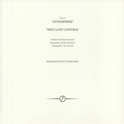 Joy Division - Atmosphere / She's Lost Control 12 inch vinyl