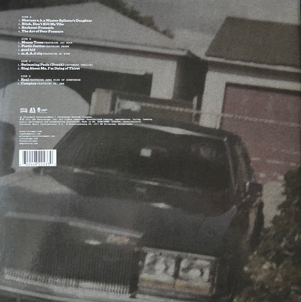 Kendrick Lamar - Good Kid, M.A.A.d City double vinyl LP tracklist