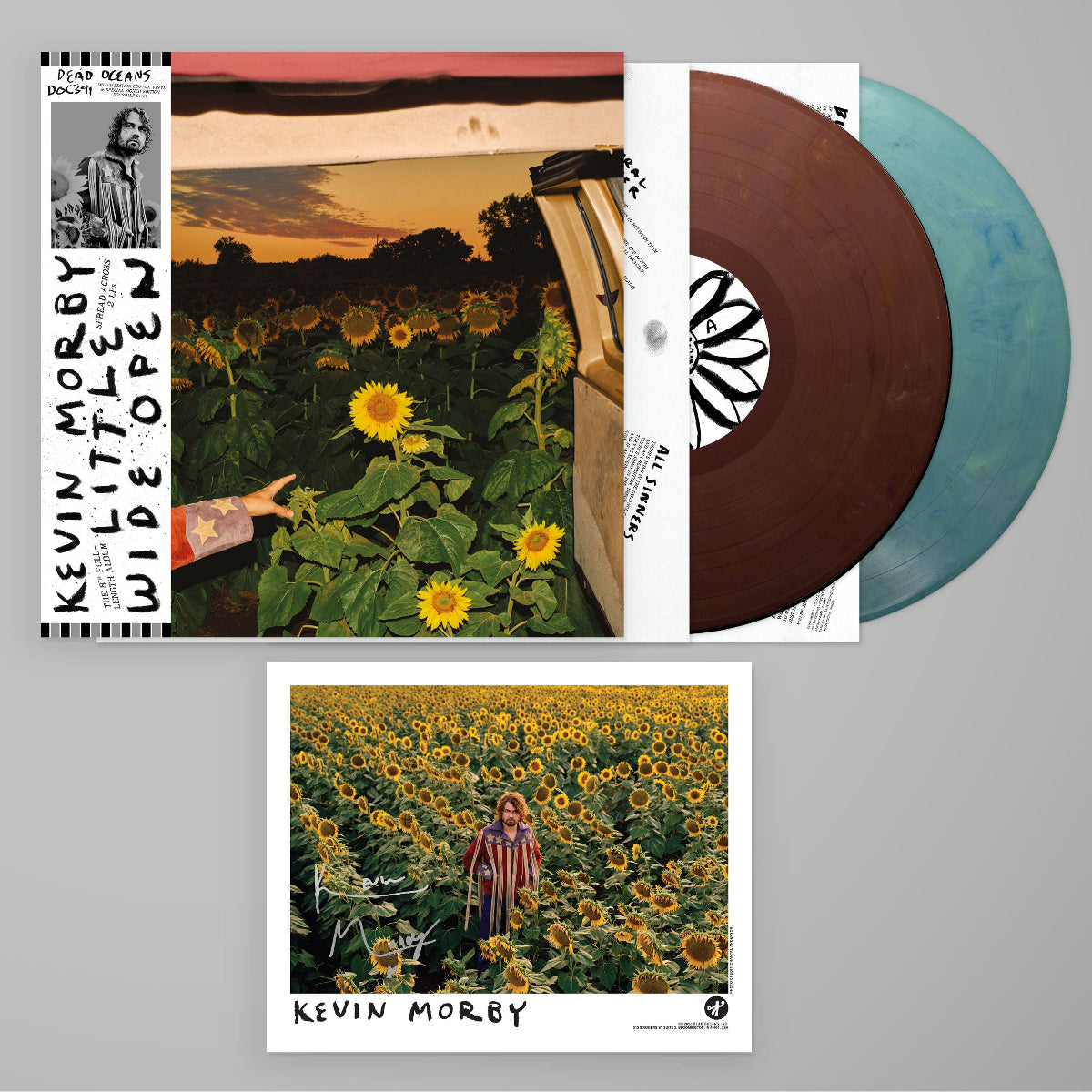 Kevin Morby – Little Wide Open ecomix double vinyl LP with signed print