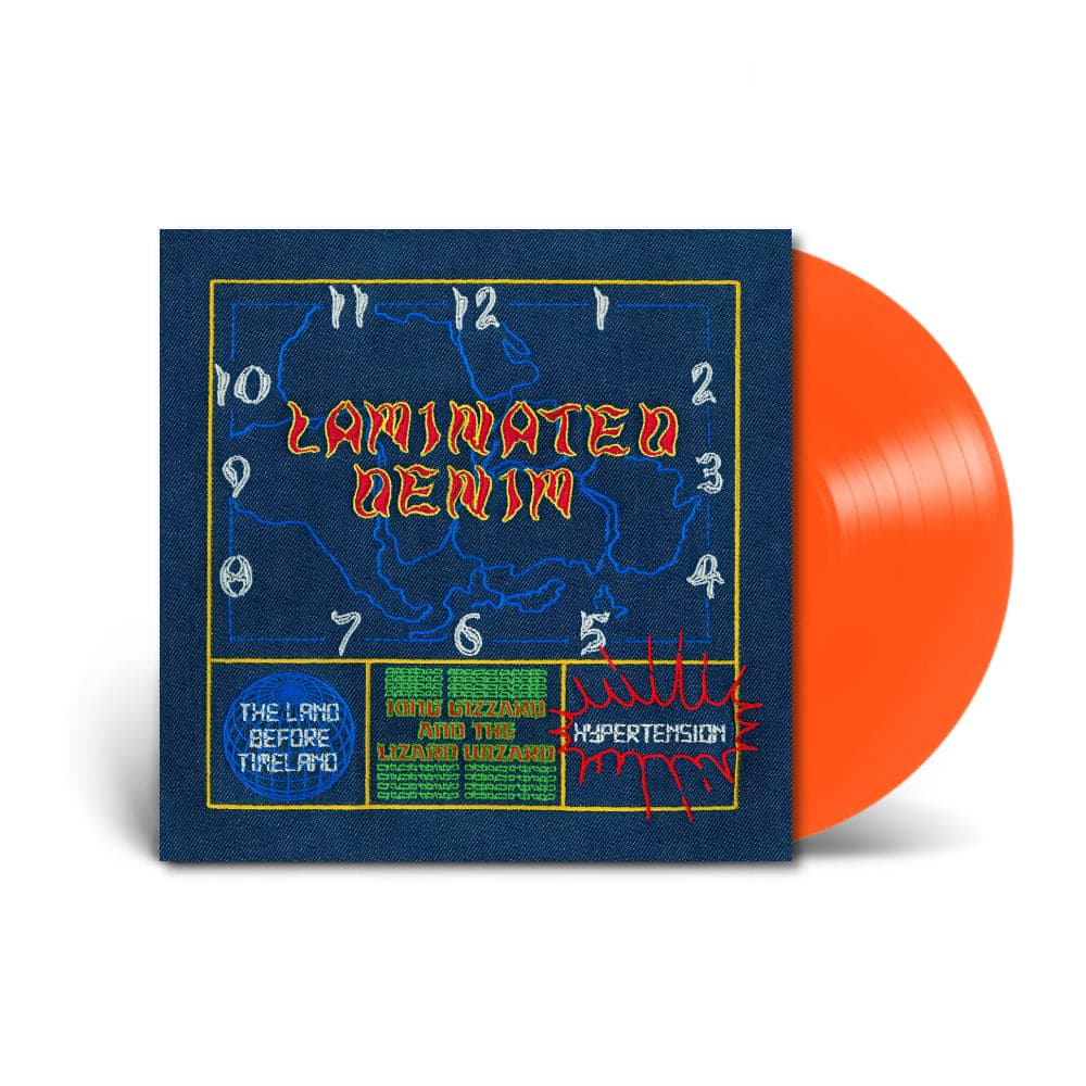 King Gizzard and The Lizard Wizard - Laminated Denim - Orange vinyl LP