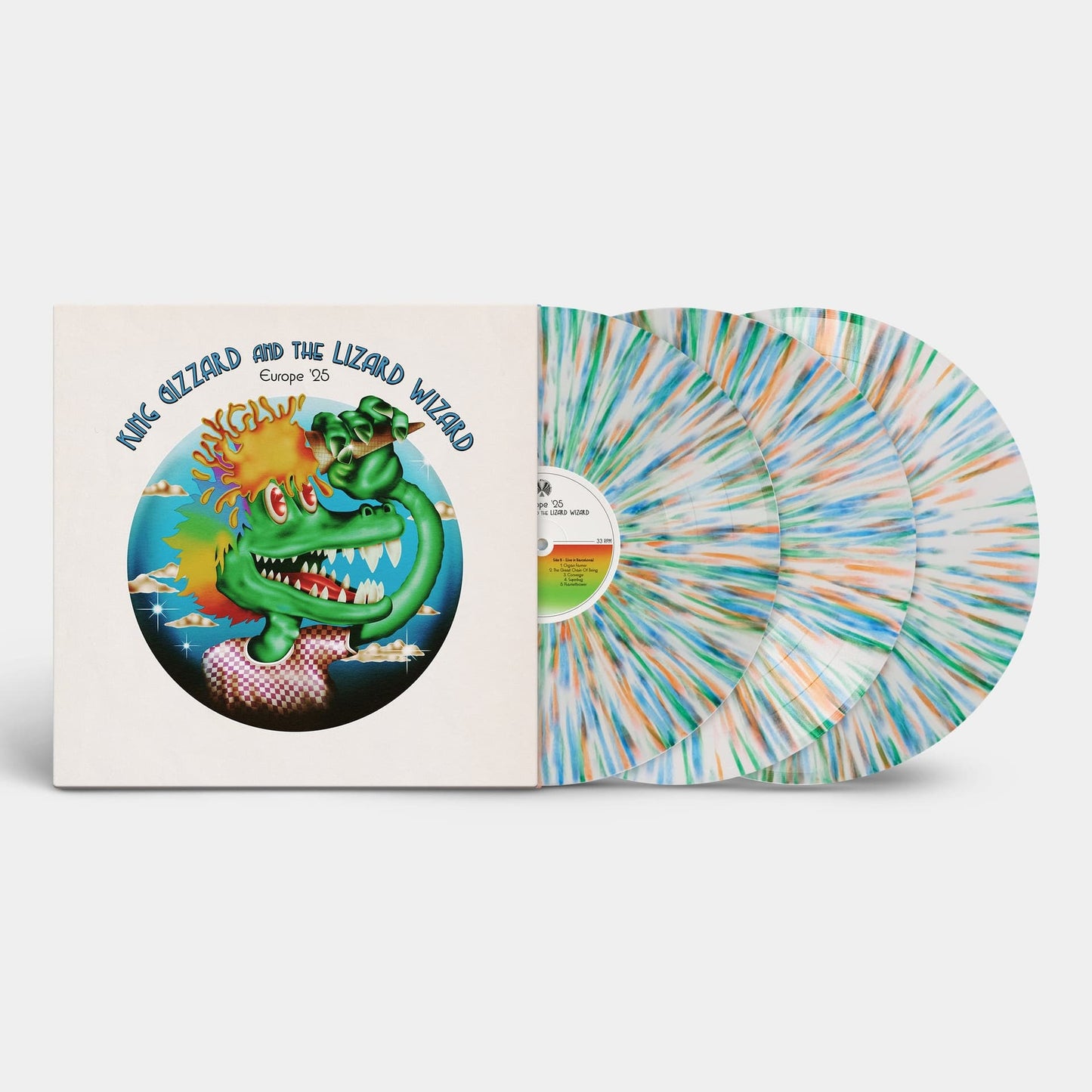 King Gizzard and The Lizard Wizard - Live in Europe ’25 Vol. II - rainbow sprinkles vinyl 3LP