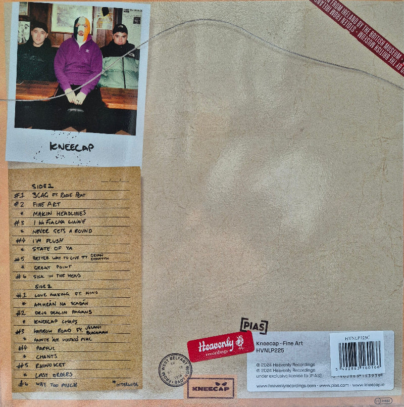 Kneecap - Fine Art vinyl tracklist