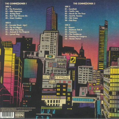 Kool Keith - The Commi$$ioner Vol. 1 and 2 double vinyl album LP tracklist