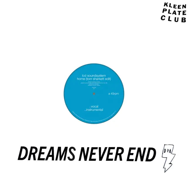 LCD Soundsystem - Home (Tom Sharkett edit) 12 inch vinyl