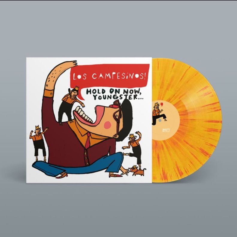 LOS CAMPESINOS! - Hold On Now, Youngster... orange and red splatter vinyl LP