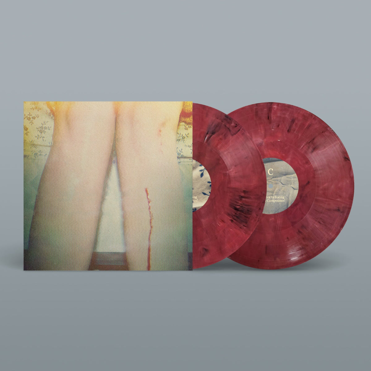 LOS CAMPESINOS! - Romance is Boring - bruise so black marble 2x vinyl LP