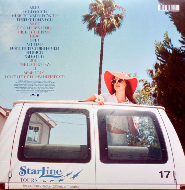 Lana Del Rey - Honeymoon double vinyl LP tracklist