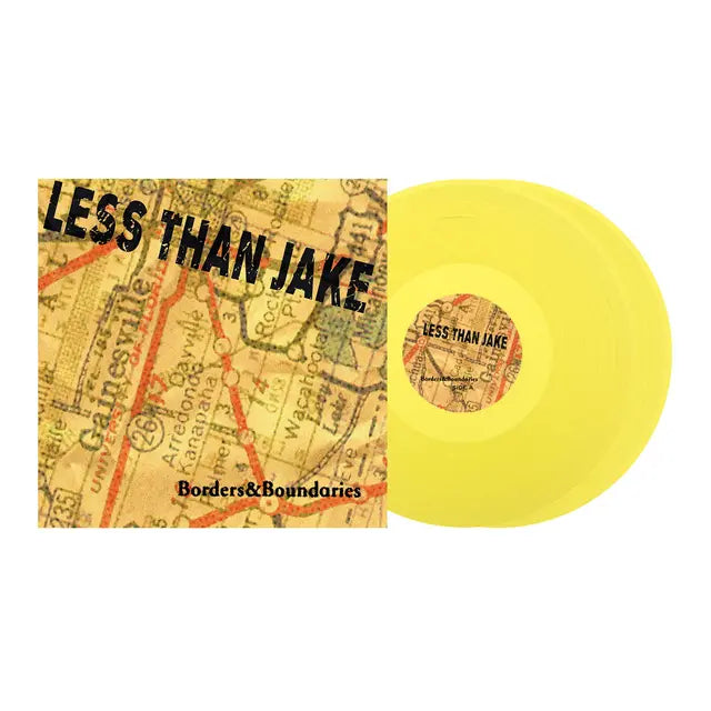 Less Than Jake - Borders and Boundaries yellow double vinyl LP