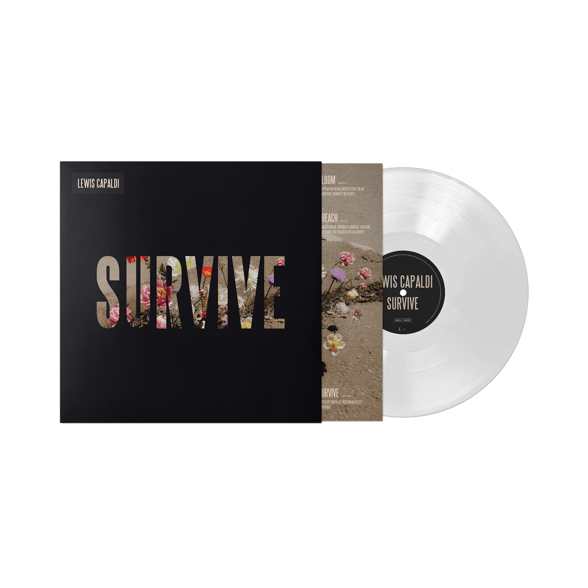 Lewis Capaldi Survive clear vinyl 12 inch