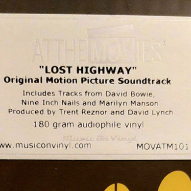 Lost Highway Original Soundtrack 180g audiophile black vinyl LP 