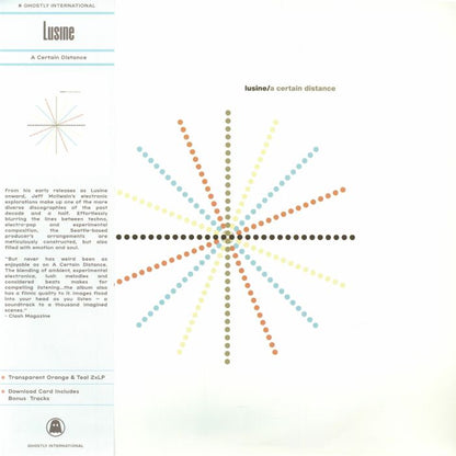 Lusine - A Certain Distance - vinyl album cover