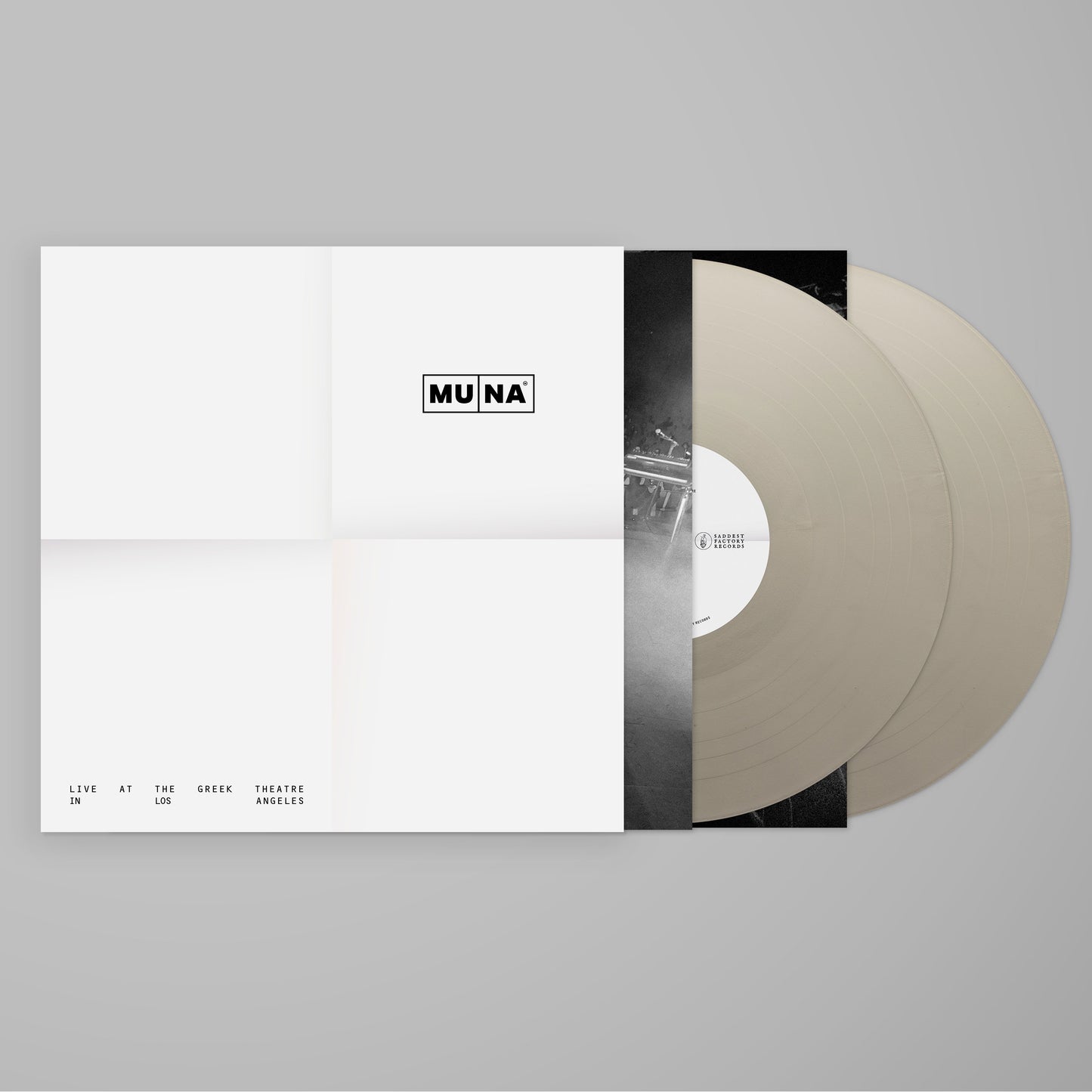 MUNA - Live At The Greek Theatre in Los Angeles metallic silver double vinyl LP