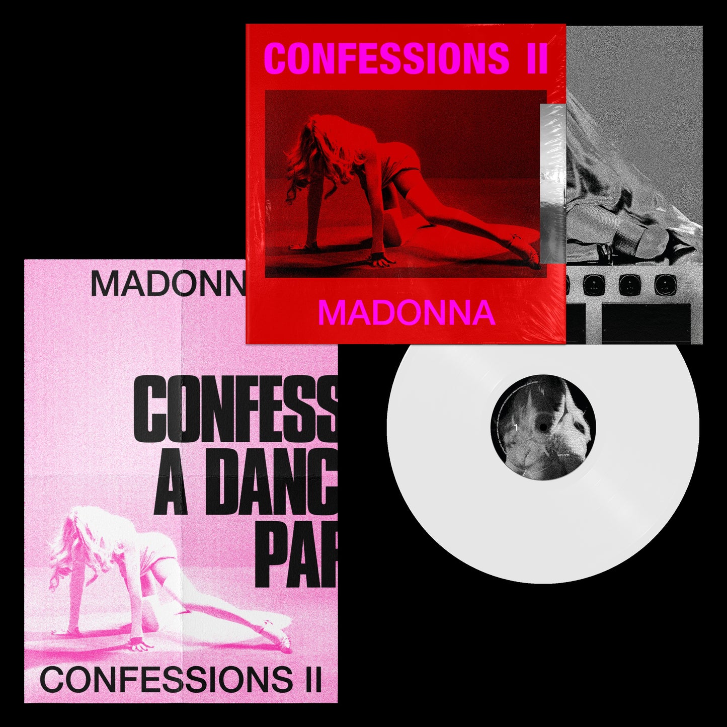 Madonna - Confessions II - RSD stores white vinyl LP and poster