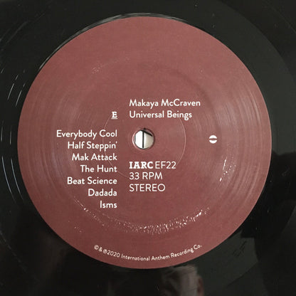 Makaya McCraven Universal Beings E and F Sides black vinyl