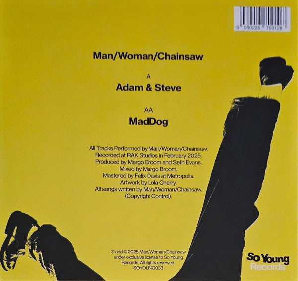 Man/Woman/Chainsaw - Adam and Steve MadDog 7 inch 