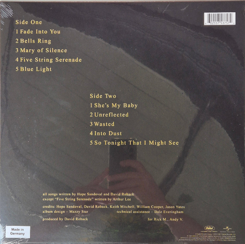 Mazzy Star - So Tonight That I Might See vinyl LP tracklist