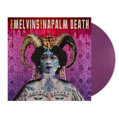 Melvins with Napalm Death - Savage Imperial Death March orchid vinyl LP