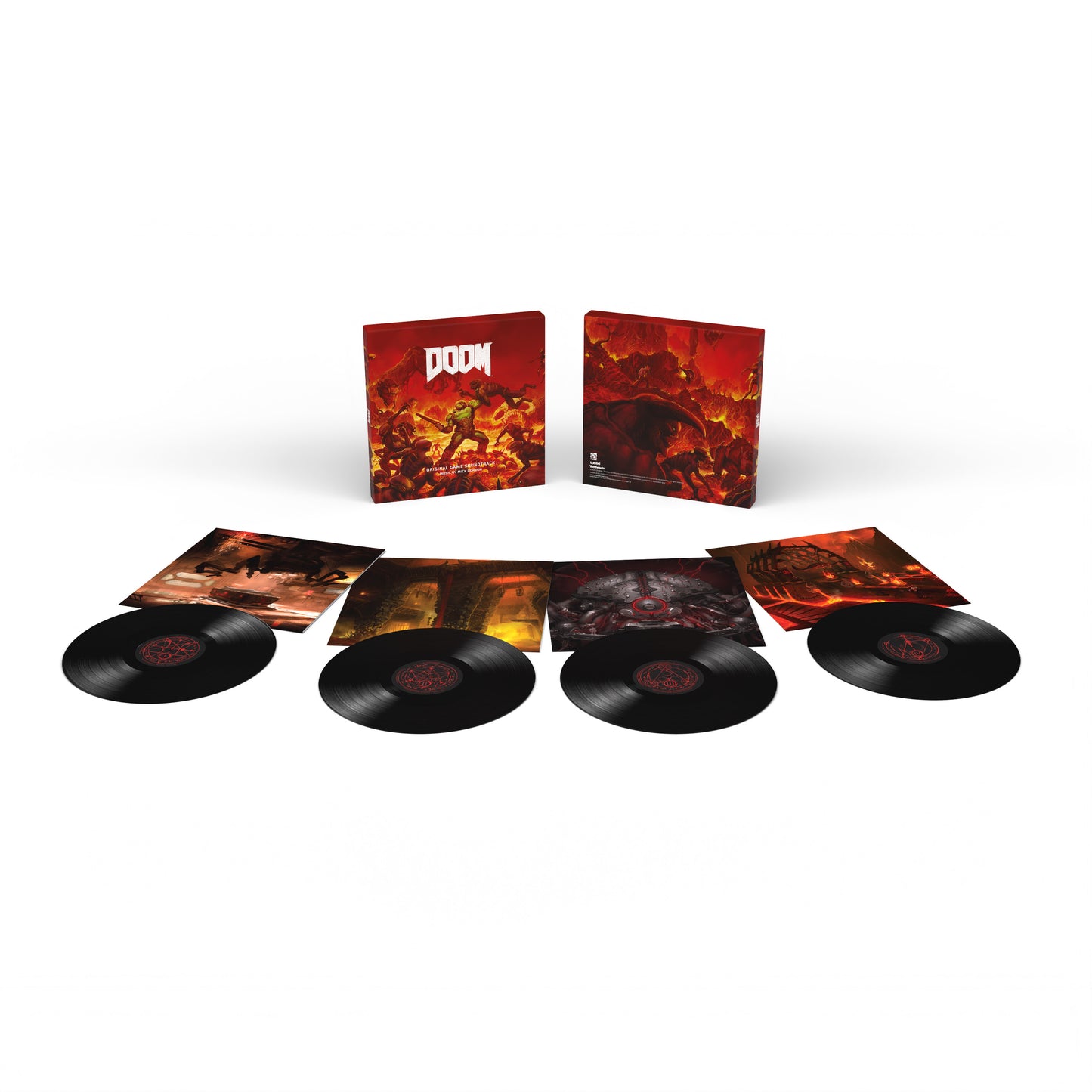 Mick Gordon - DOOM (Original soundtrack) - vinyl 4LP exploded