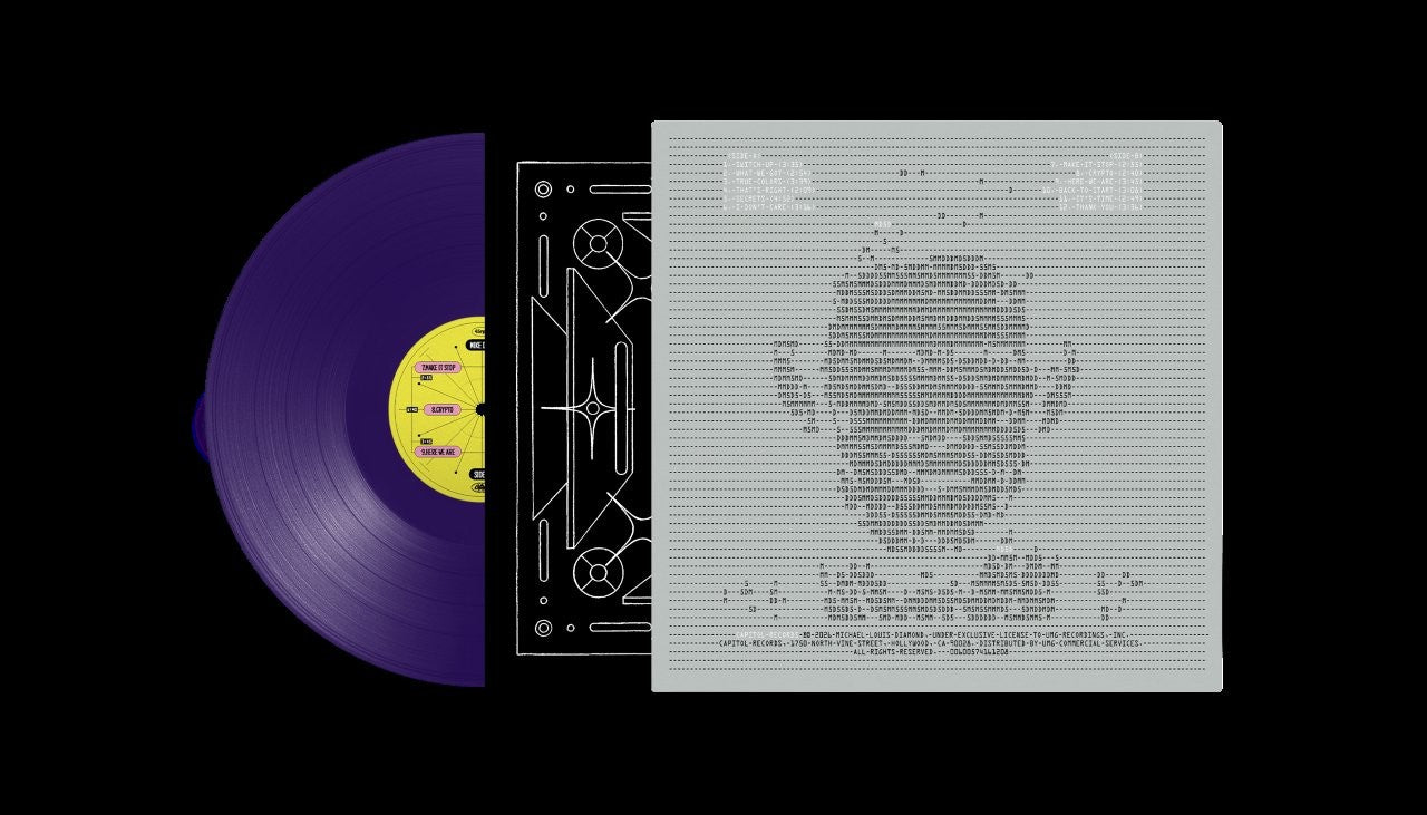 Mike D - Thank You - purple vinyl LP back cover