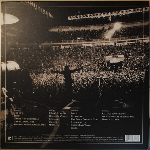 My Chemical Romance - The Black Parade is Dead! double vinyl LP tracklist