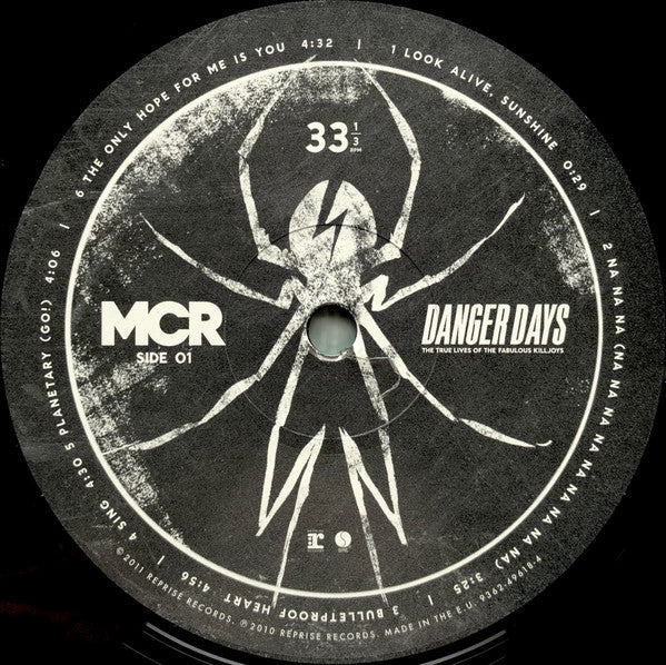 My Chemical Romance - Danger Days: The True Lives of the Fabulous Killjoys vinyl LP label