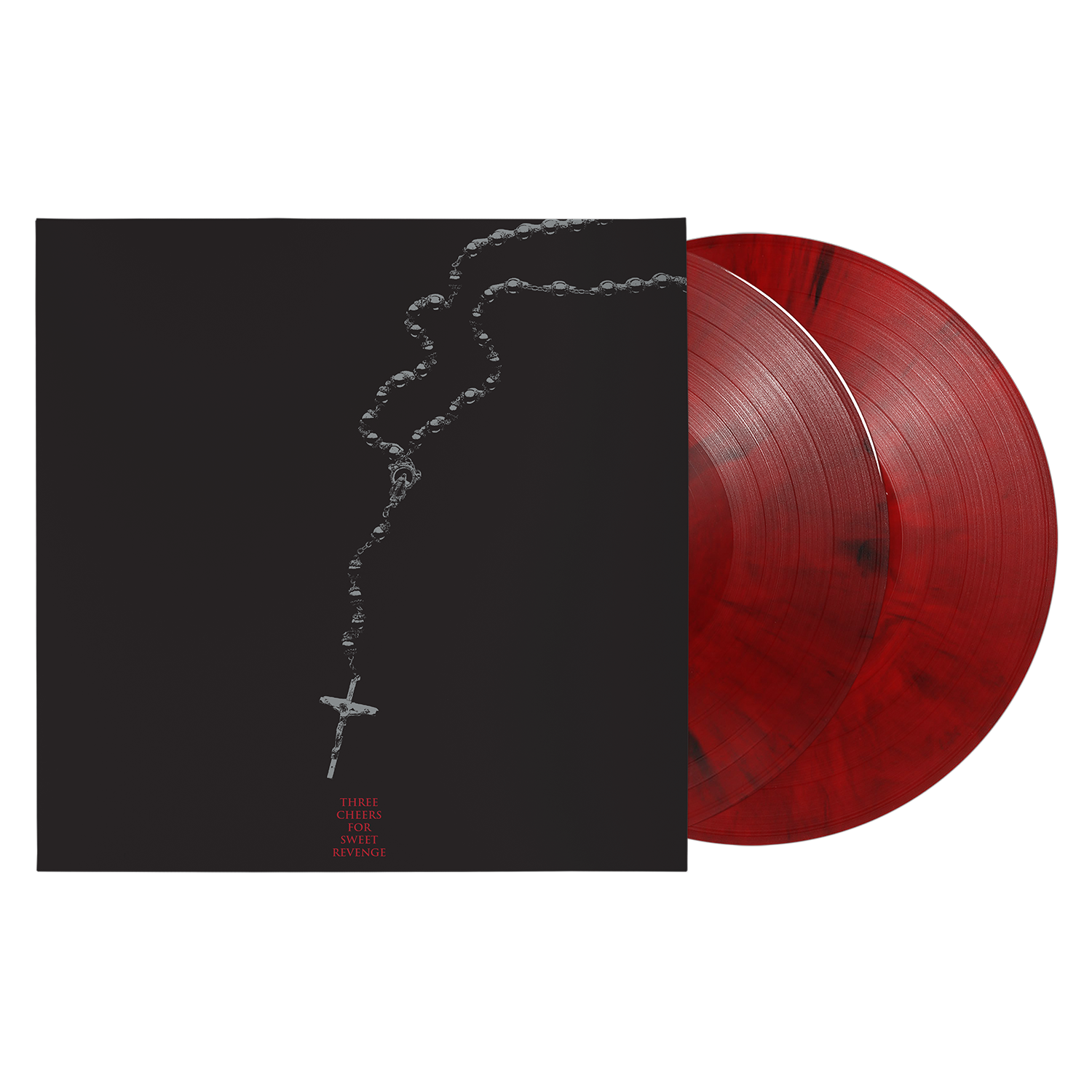 My Chemical Romance - Three Cheers For Sweet Revenge (Deluxe Edition) black and red marble vinyl