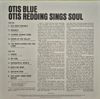 Otis Redding - Otis Blue / Otis Redding Sings Soul album tracklist and sleeve notes