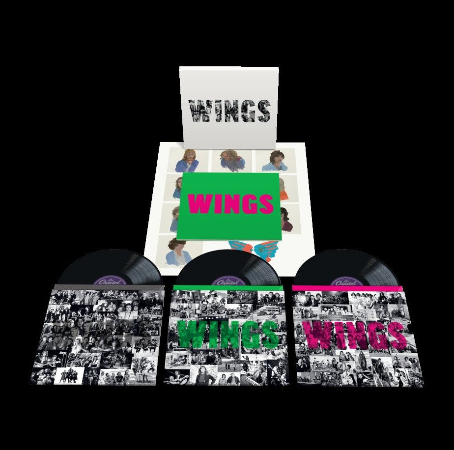 Paul McCartney and Wings - WINGS black triple vinyl LP