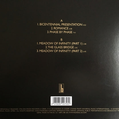 Peter Baumann - Romance 76 vinyl LP tracklist