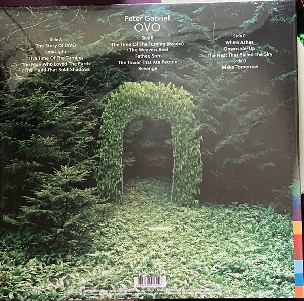 Peter Gabriel - OVO blue and orange double vinyl LP tracklist