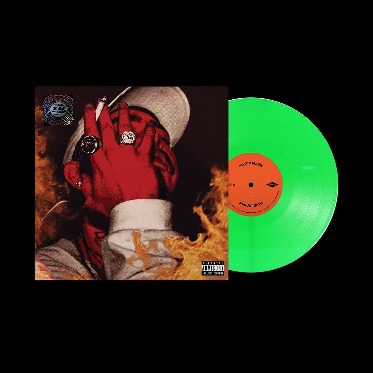 Post Malone - August 26th - green vinyl LP