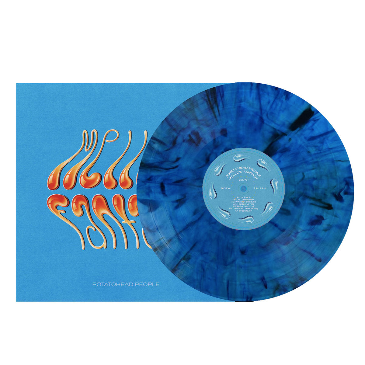 Potatohead People - Mellow Fantasy blue and black marble vinyl