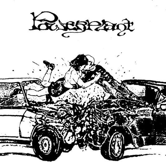Powerplant - Crashing Cars white vinyl 7 inch