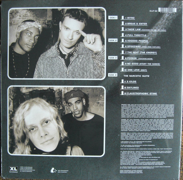 Prodigy - Music for the Jilted Generation double vinyl LP repress tracklist