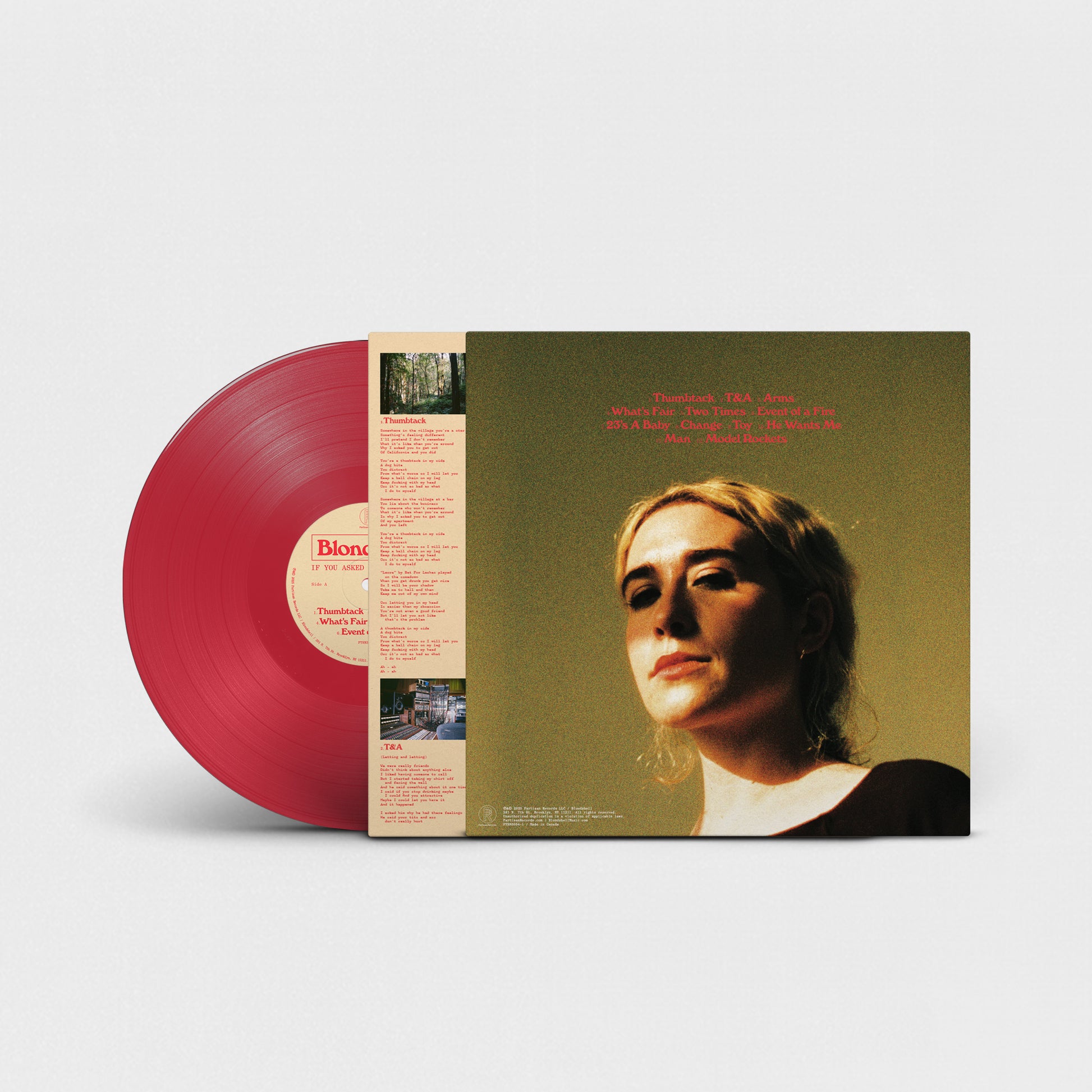 Blondshell - If You Asked For A Picture rocket red vinyl