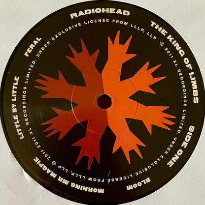 Radiohead - The King of Limbs black vinyl LP label
