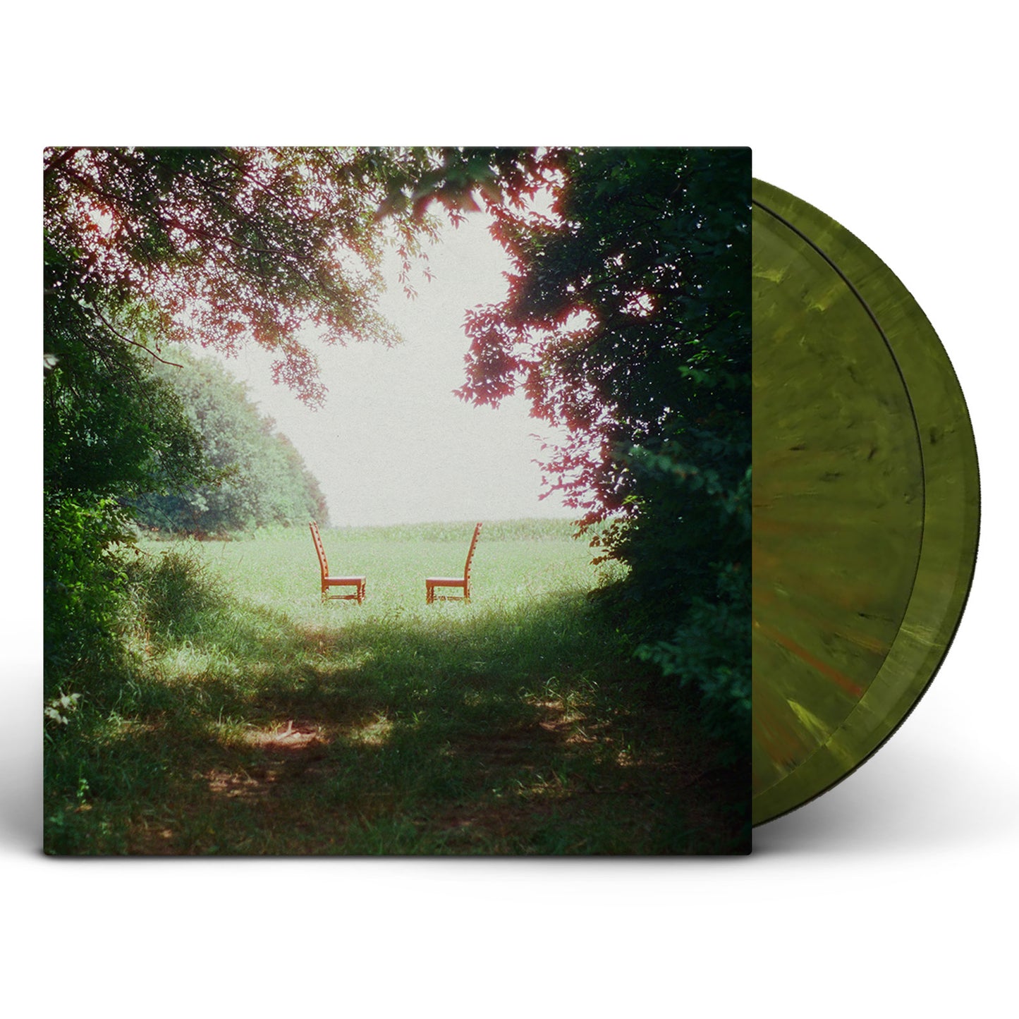 Ratboys - Singin' to an Empty Chair green and brown marble double vinyl LP