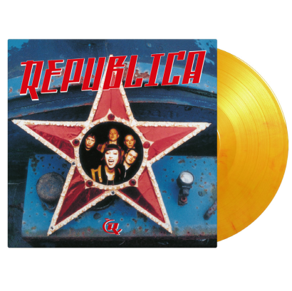 Republica - Republica flaming vinyl LP reissue