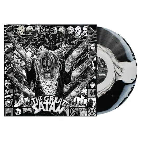 Rob Zombie - The Great Satan black and white swirl vinyl LP