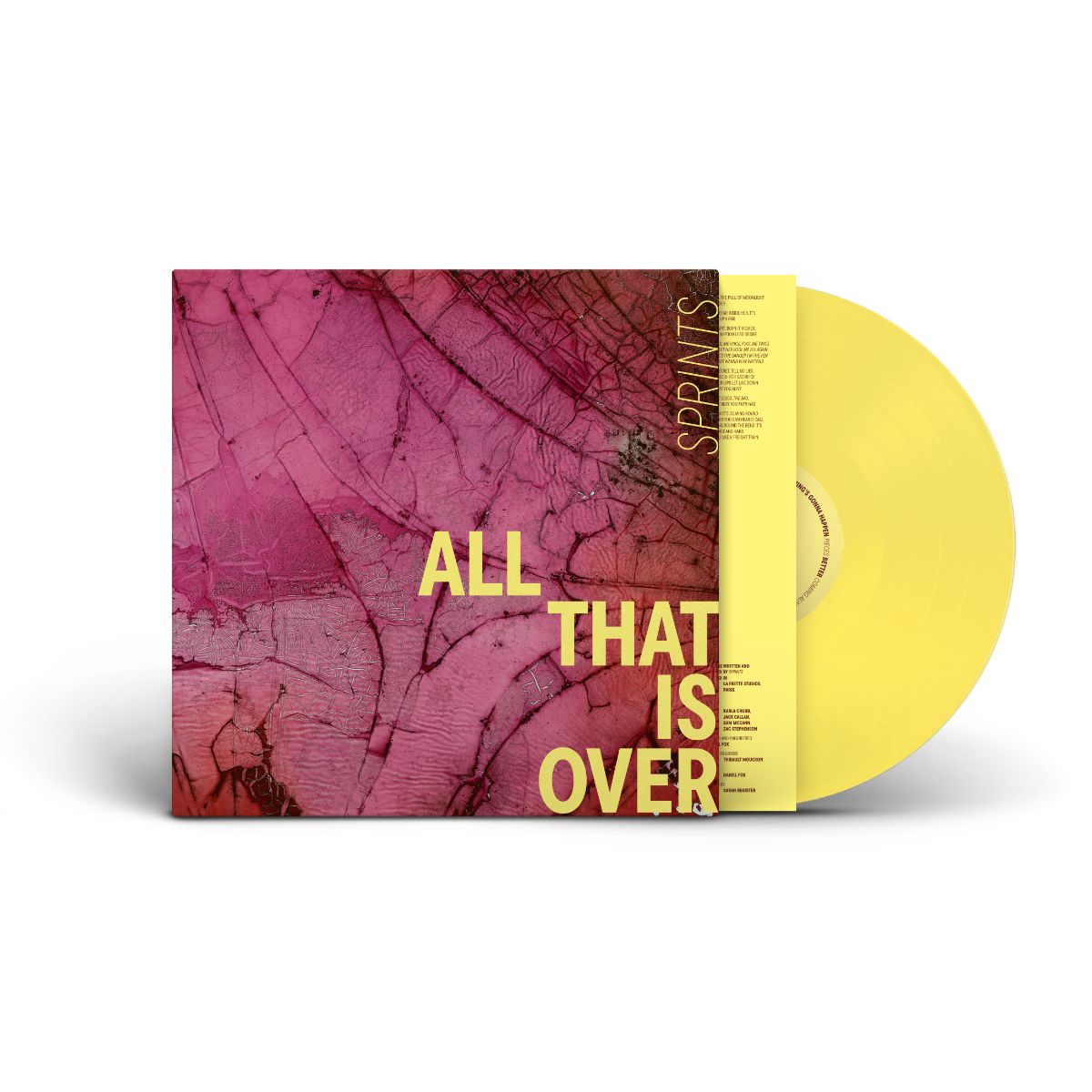 SPRINTS - All That Is Over indies lemon vinyl album