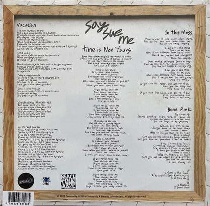 Say Sue Me - Time is not Yours EP tracklist